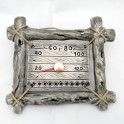Ceramic sauna thermometer - in a twig frame - 0 Ceramic sauna thermometer - in a twig frame - 0
