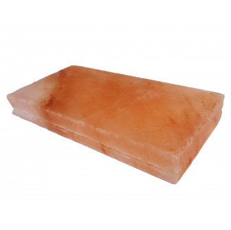 Polished himalayan salt bricks with notch 200x100x25mm