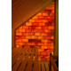 Polished himalayan salt bricks with notch 200x100x25mm