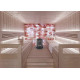 Polished himalayan salt bricks with notch 200x100x25mm