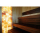 Polished himalayan salt bricks with notch 200x100x25mm