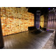 Polished himalayan salt bricks with notch 200x100x25mm
