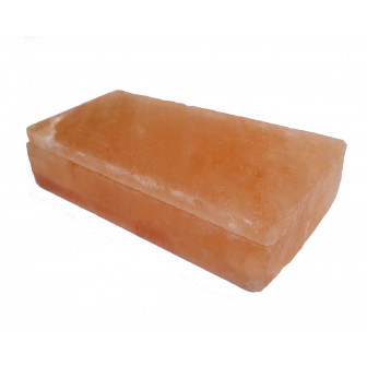 Polished himalayan salt bricks with notch 200x100x50mm
