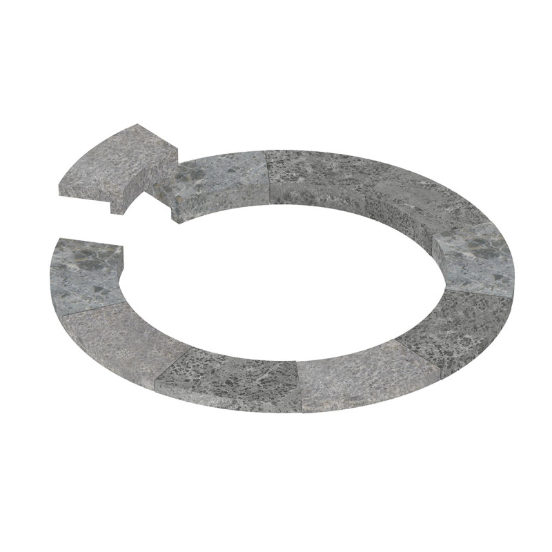 Embedding flange - for SAWOTEC Tower Round heater