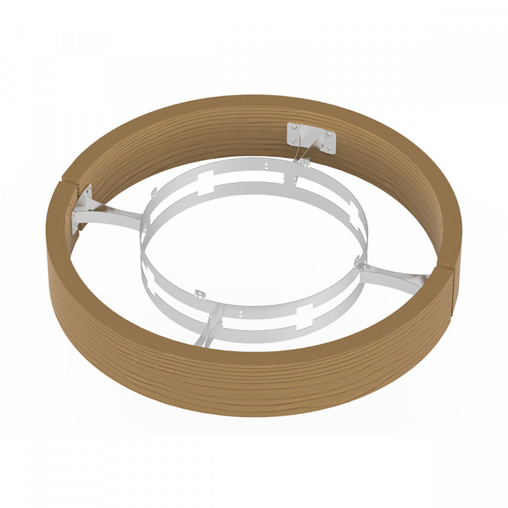 Safety railing - for SAWOTEC Ari Round heater, ARI3, Cedar