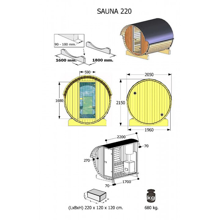 Sauna house 220