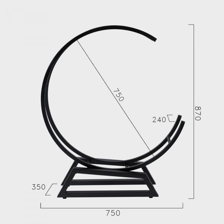 Firewood holder - MOON