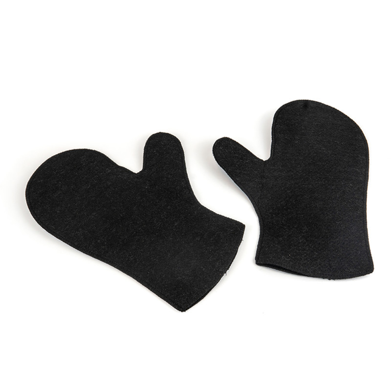 SAUFLEX sauna mittens, black