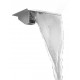 SAUFLEX shower head, square, 3/4