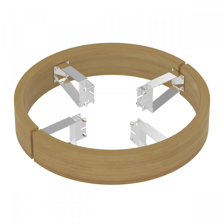 Safety railing - for SAWOTEC Tower Roundx heater, Cedar, TH4/TH5