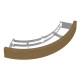Safety railing - for SAWOTEC Ari Corner heater, cedar