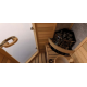 Safety railing - for SAWOTEC Ari Corner heater, cedar