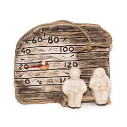 Ceramic sauna thermometer - male and female  Ceramic sauna thermometer - male and female
