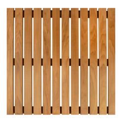 Reinforced floor grate, Thermo aspen, 600x600x43 mm  Reinforced floor grate, Thermo aspen, 600x600x43 mm