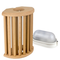 SAWO lamp and lattice set 915-VD, Cedar  SAWO lamp and lattice set 915-VD, Cedar