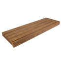 Sauna bench, Heat treated pine, 135x654x1800-2400mm - 0 Sauna bench, Heat treated pine, 135x654x1800-2400mm - 0