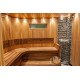 Sauna bench, Heat treated pine, 135x654x1800-2400mm