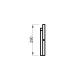 Backrest, heat treated pine 42x290x1750-2350mm