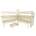 Modular sauna bench PREMIUM, Aspen - 1 Modular sauna bench PREMIUM, Aspen - 1