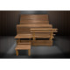Modular sauna bench ERGONOMIC, Thermo aspen