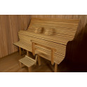 Modular sauna bench ERGONOMIC, Thermo aspen - 2