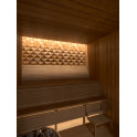 Modular sauna bench ERGONOMIC, Thermo aspen - 6