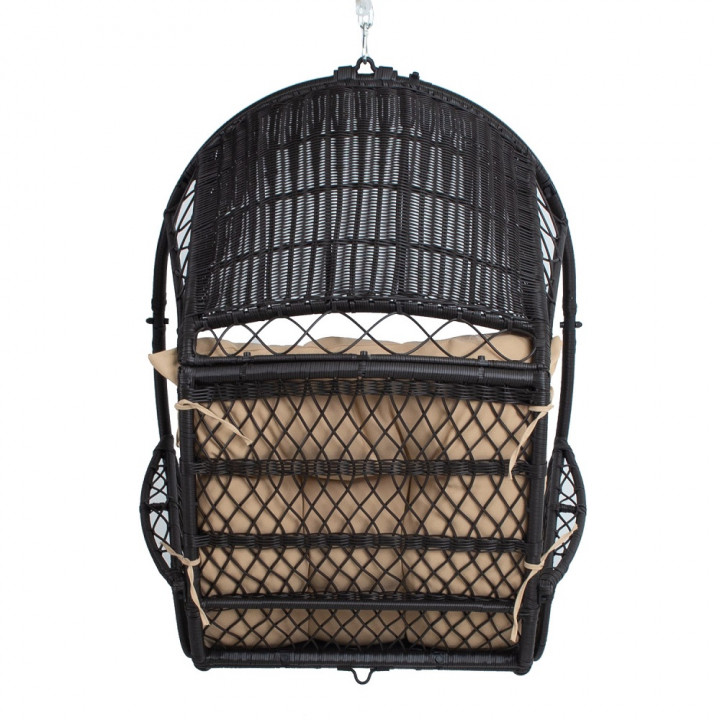 Hanging chair - TANJA, Dark brown