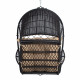 Hanging chair - TANJA, Dark brown