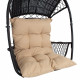 Hanging chair - TANJA, Dark brown