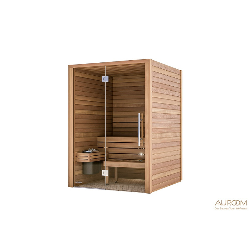 Auroom sauna cabin 150x150x205cm, with glass