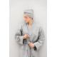 Bathrobe, L / XL, Light gray