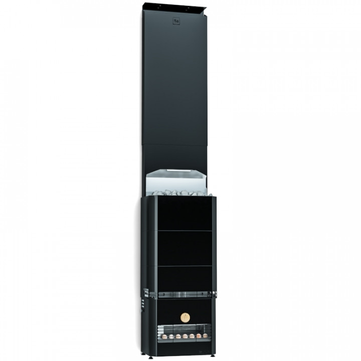 Electric sauna heater - SAUNUM Experience Black F with control panel
