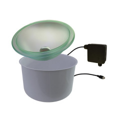 CARIITTI LED illuminated bowl with water outlet valve 5 l  CARIITTI LED illuminated bowl with water outlet valve 5 l