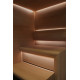 CARIITTI Sauna Linear Glass - fibre optic fitting