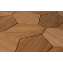 Decorative wooden panel HEXACON, Thermo-abachi - 0 Decorative wooden panel HEXACON, Thermo-abachi - 0
