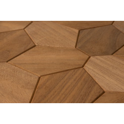 Decorative wooden panel HEXACON, Thermo-abachi  Decorative wooden panel HEXACON, Thermo-abachi