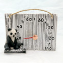Ceramic sauna thermometer - panda - 1