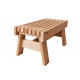 Sauna bench, alder 700 x 380 x 340 mm