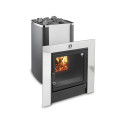 Woodburning sauna stove - KASTOR KARHU 40T, chrome - 0