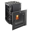 Woodburning sauna stove - KASTOR SAGA 30 T, black - 0