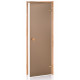 AD STANDART glass sauna doors, Matte glass, 80 x 190, Alder, Bronze Matte