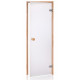 AD STANDART glass sauna doors, Matte glass, 80 x 190, Alder, Matte clear