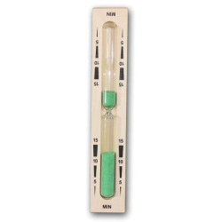 Hourglass for sauna - 15 min, green  Hourglass for sauna - 15 min, green