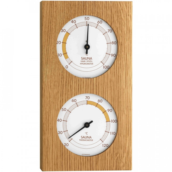 Thermometer - Hygrometer, oak