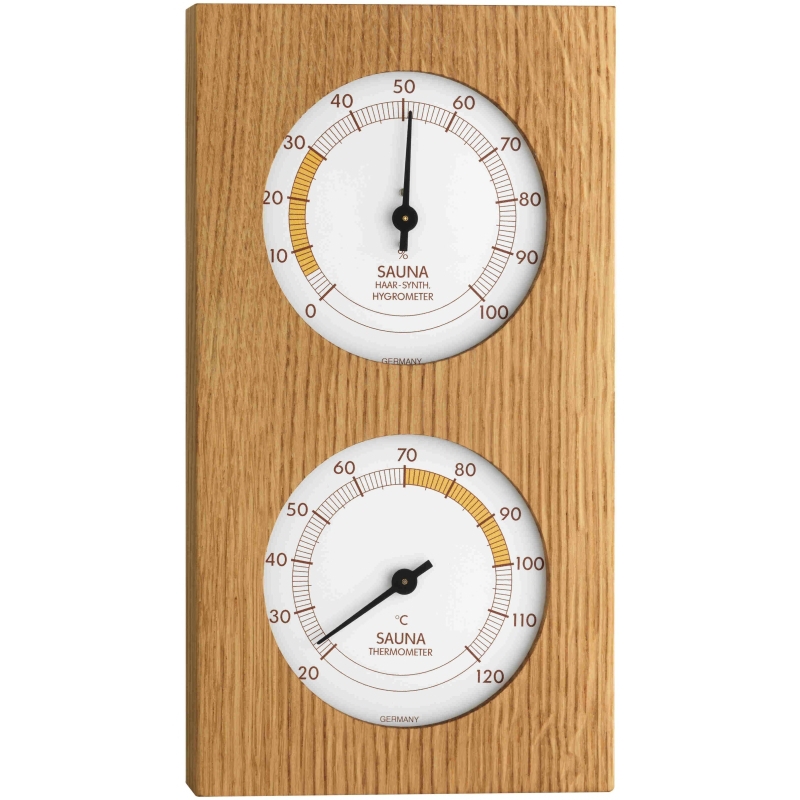 Thermometer - Hygrometer, oak