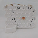 Ceramic sauna thermometer - honeycomb - 1