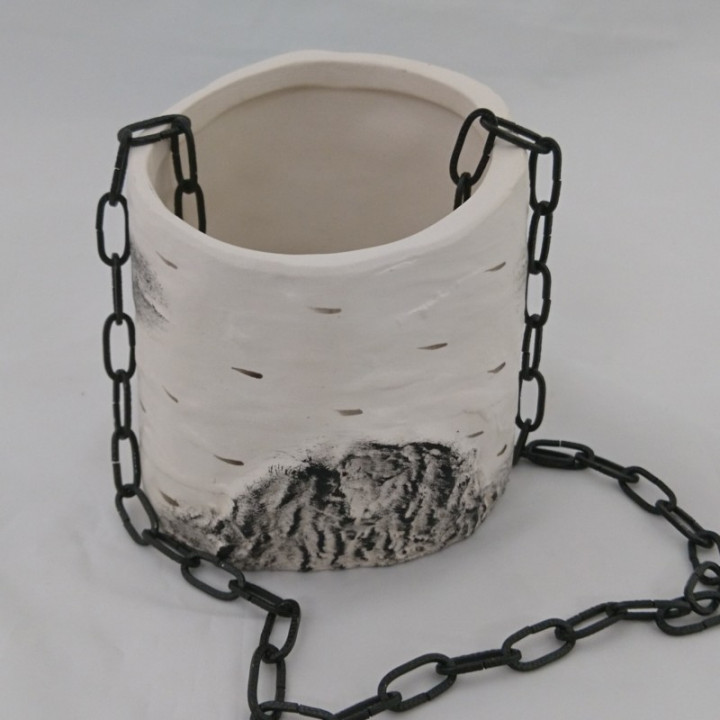 Ceramic container for scents - birch