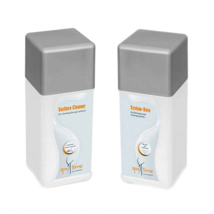 Cleaning kit for hot tub or spa, without filter