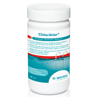 Quickly dissolve chlorine tablets Chloriklar, 1 kg