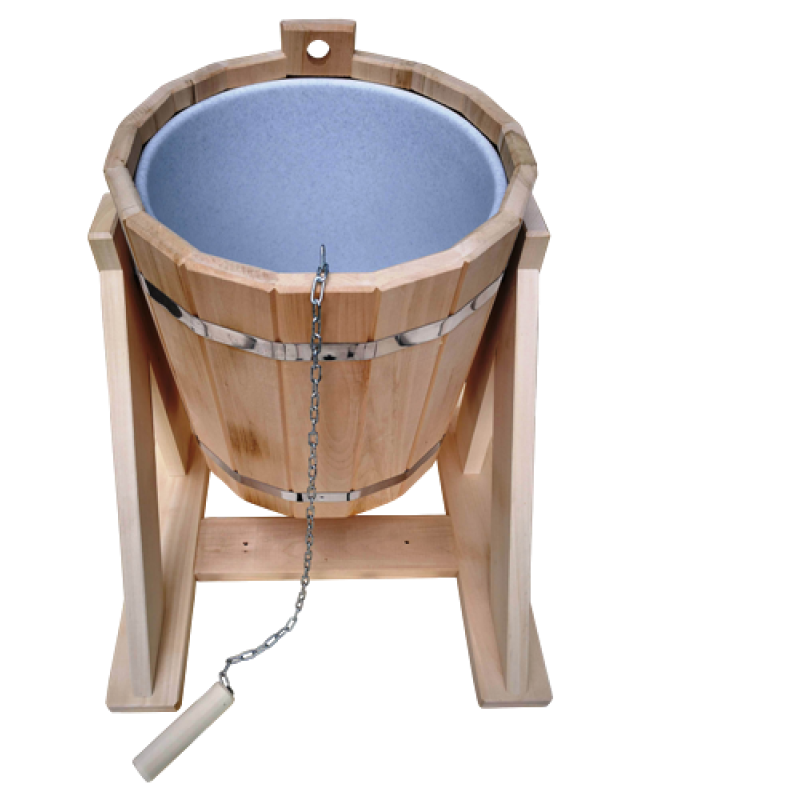 Shower bucket with plastic insert, 10 l